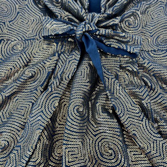 Free People Paris Rock Mini Dress size 4 Bronze Sequin Night Out Cocktail - Picture 10 of 14